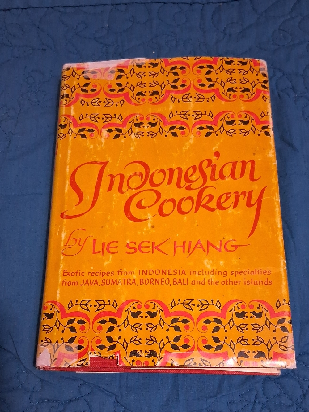 Vintage Indonesian Cookery - Orange and Red Cover
